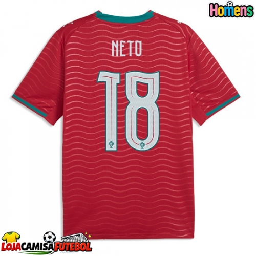 Camisa de Futebol Portugal Pedro Neto #18 Equipamento Principal Mundo 2026 Manga Curta